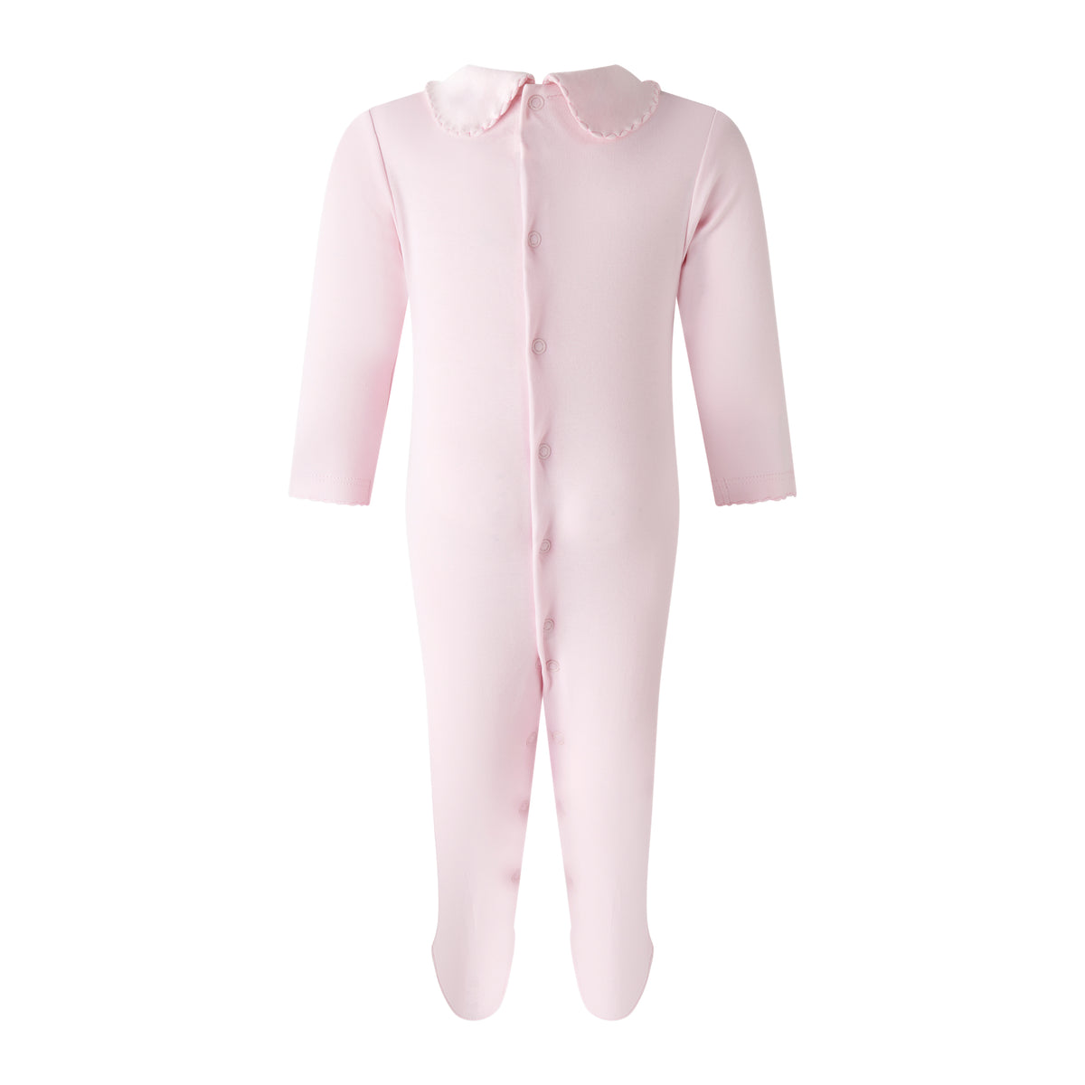 Pima Pink Smocked Footie Rachel Riley US