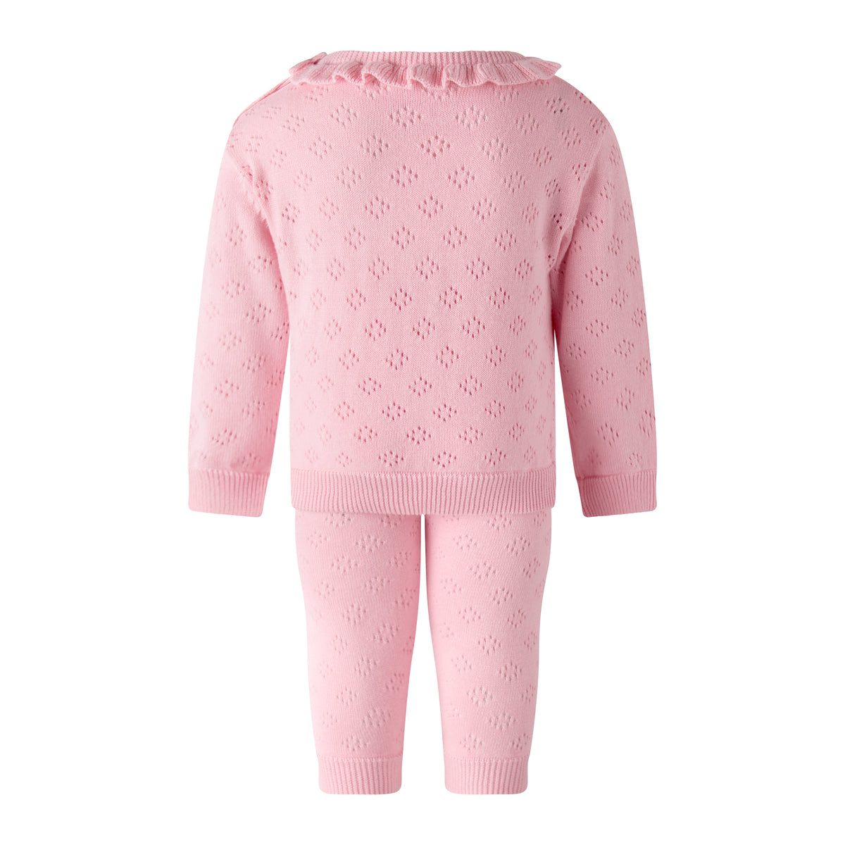 Pink Pointelle Sweater & Legging Set Rachel Riley US