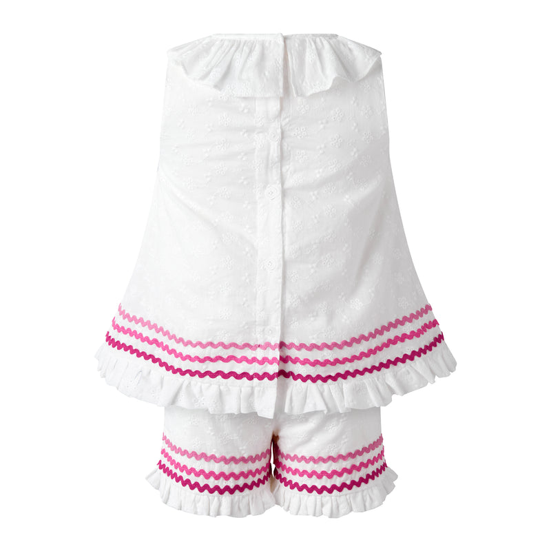 Eyelet Ric Rac Short Set – Rachel Riley US
