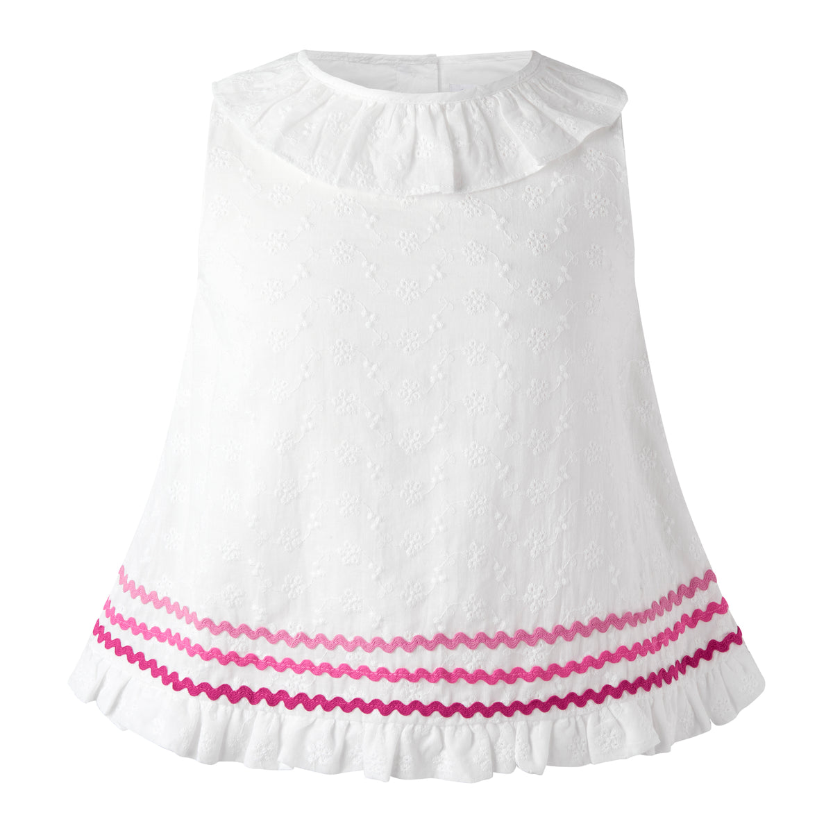 Eyelet Ric Rac Short Set Rachel Riley US