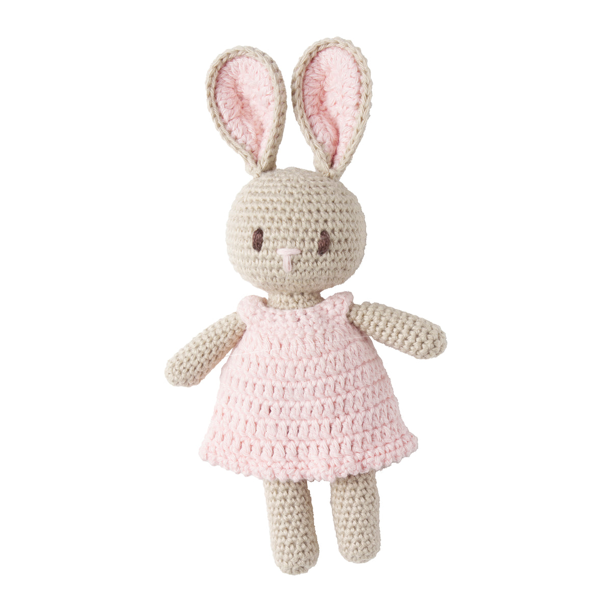 Pima Pink Crochet Bunny with Dress