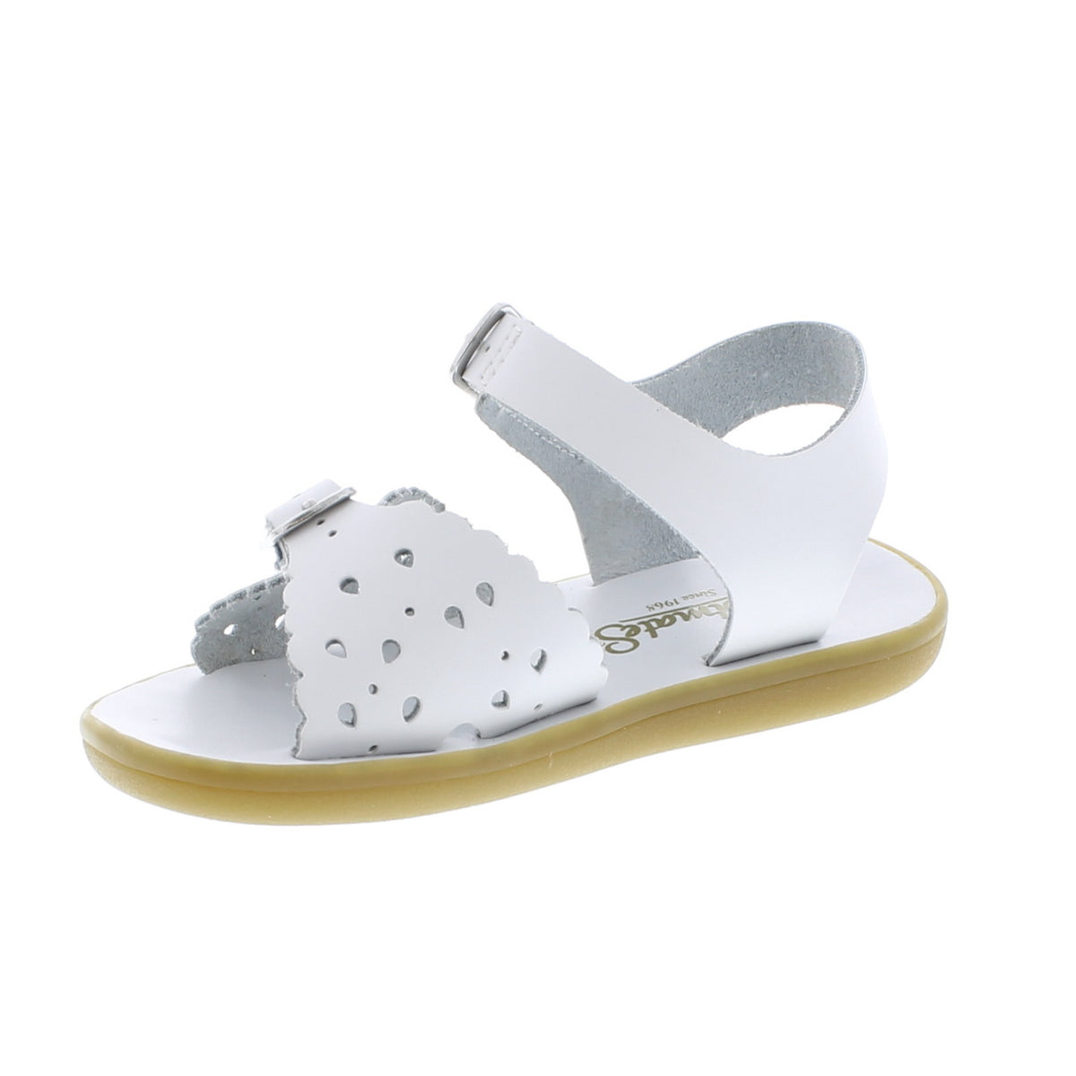 Girls Double Strap Sandals - White Rachel Riley US