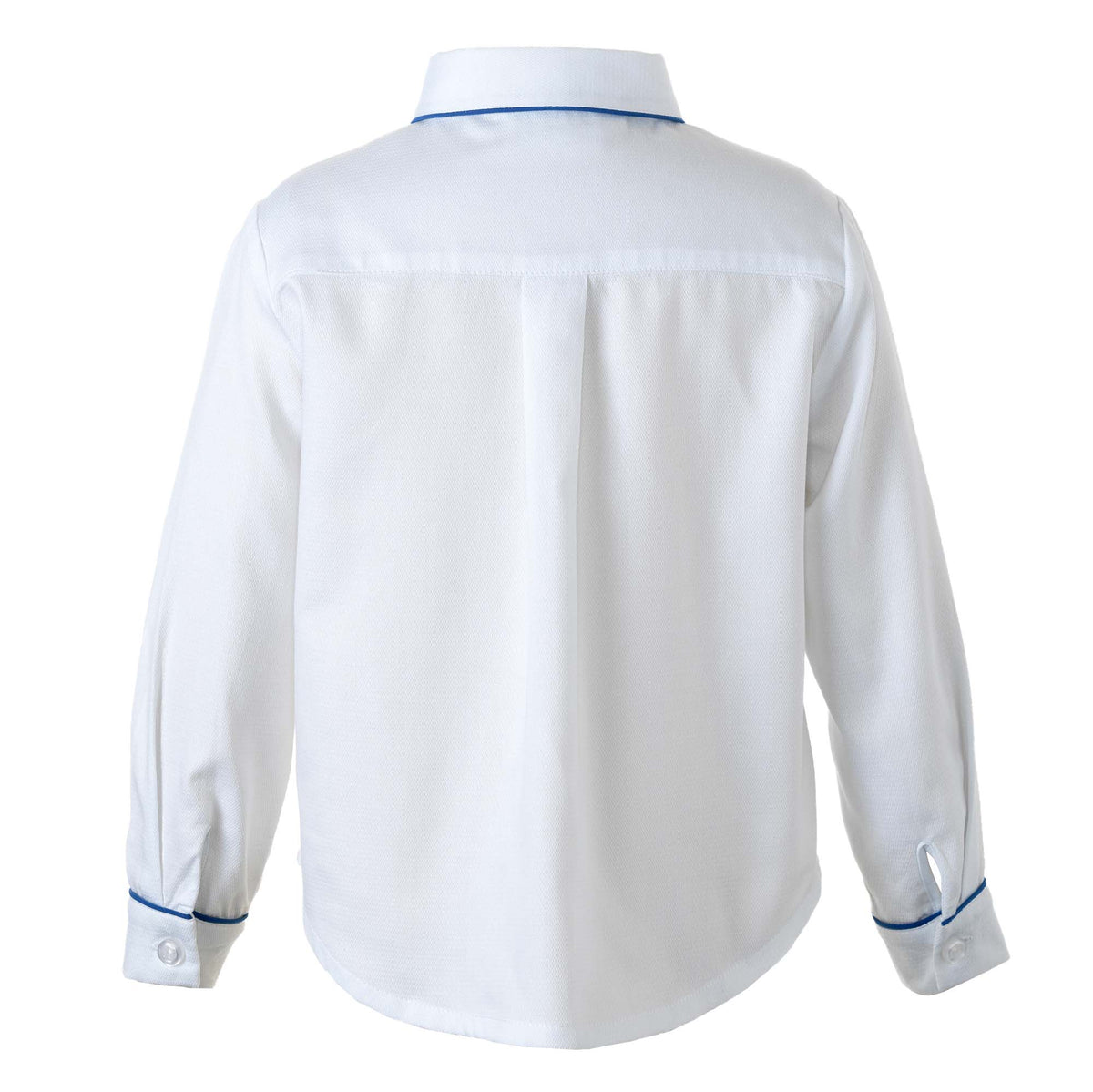 Blue Pique Piped Shirt Rachel Riley US