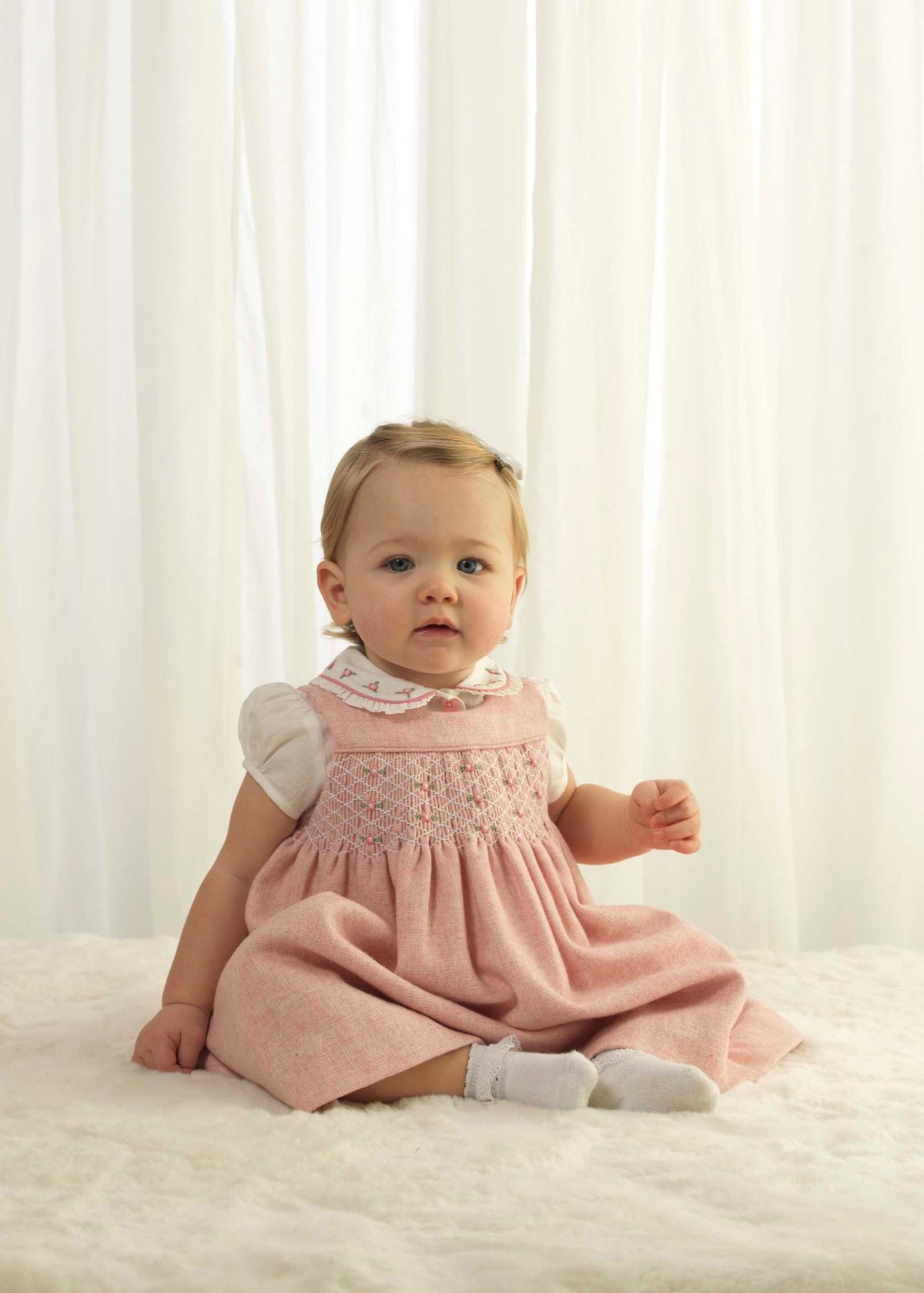 Rosebud Smocked Pinafore Rachel Riley US