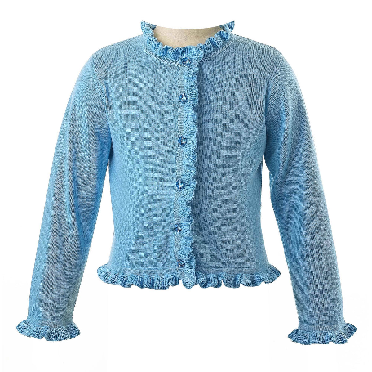 Blue Frill Cardigan Rachel Riley US