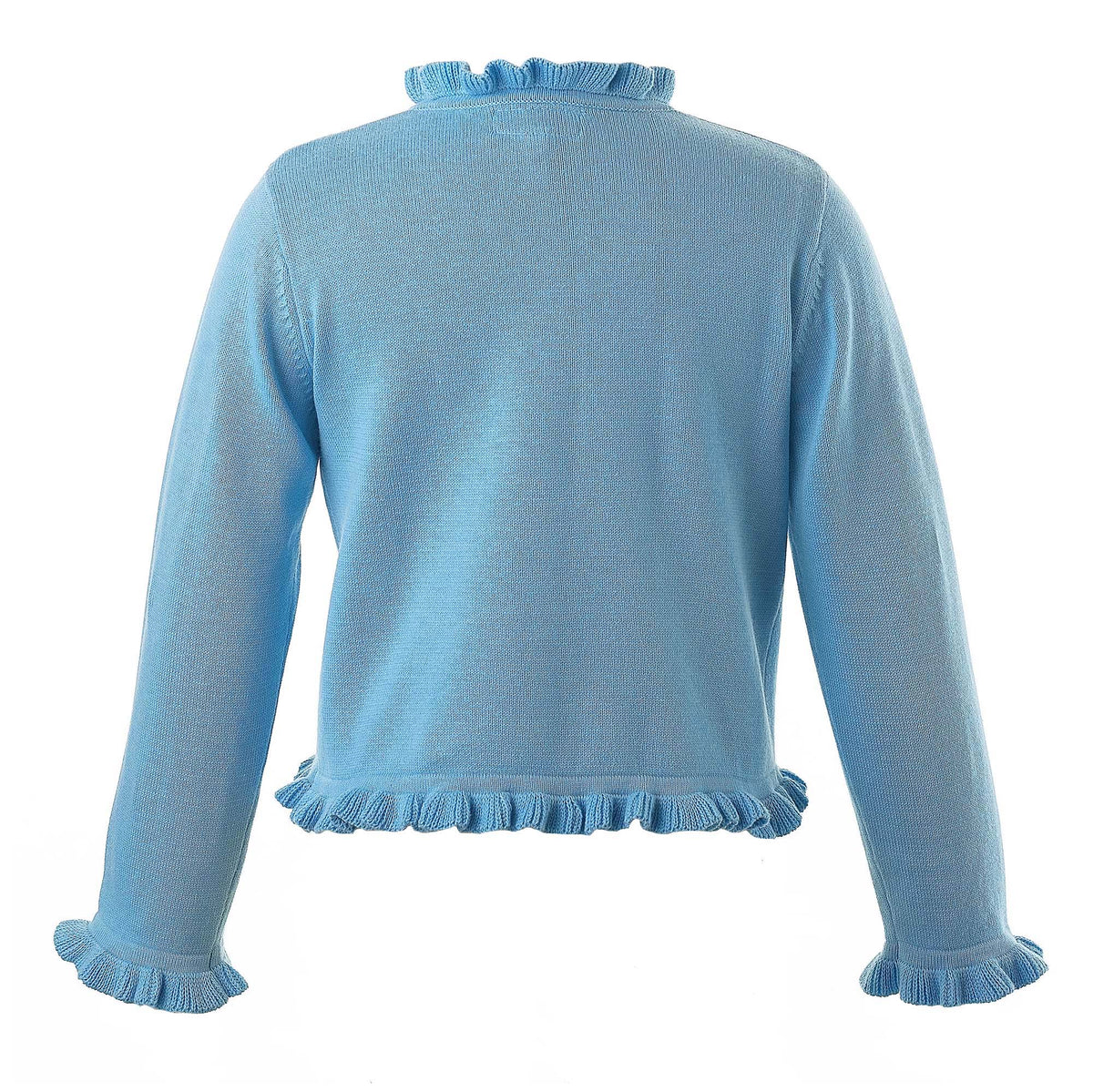 Blue Frill Cardigan Rachel Riley US