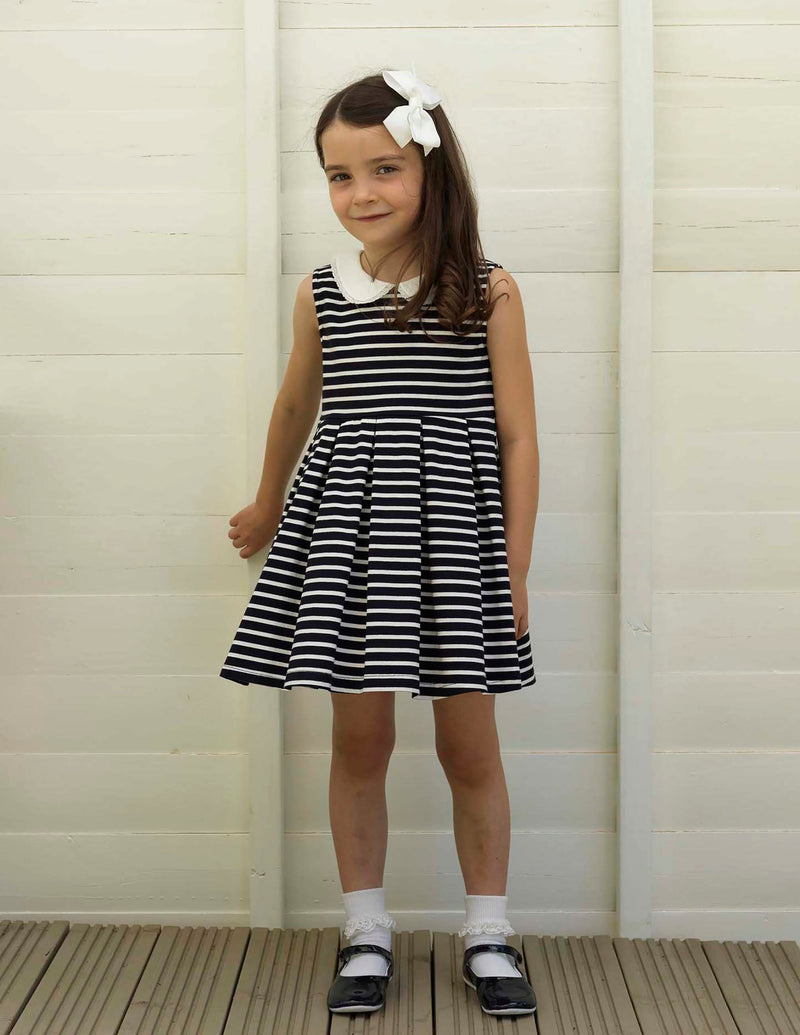 navy stripe jersey dress Whistles Breton Stripe Jersey Dress Blue/Multi Size 0