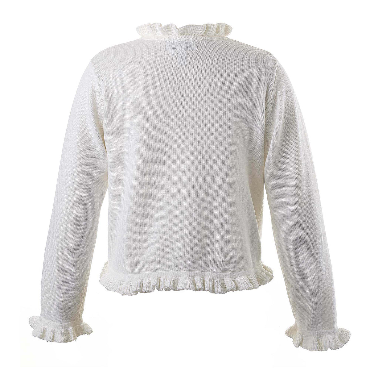 Frill Cardigan, Ivory Rachel Riley US