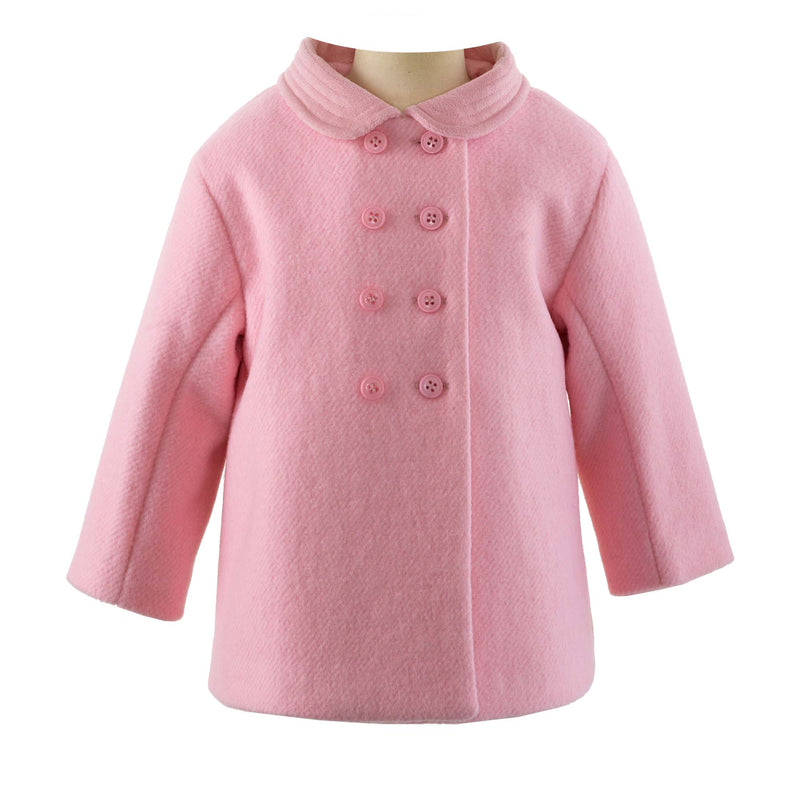 Pink Velvet Trim Pram Coat – Rachel Riley US