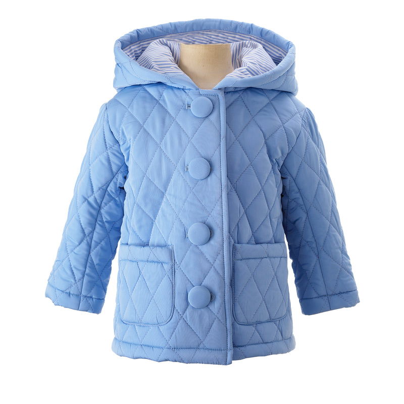 Blue Quilted Jacket Rachel Riley