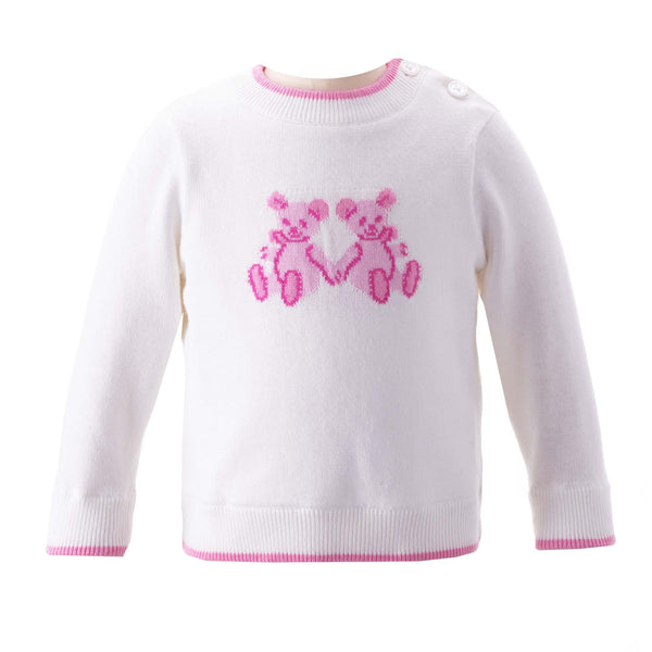Pink Teddy Sweater Rachel Riley