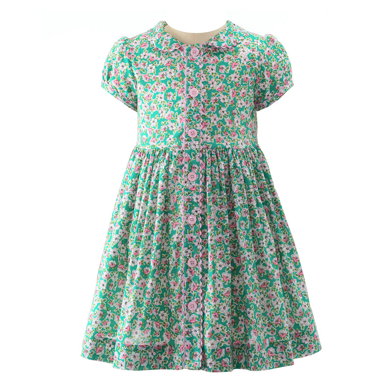 Floral Garden Button-Front Dress Rachel Riley