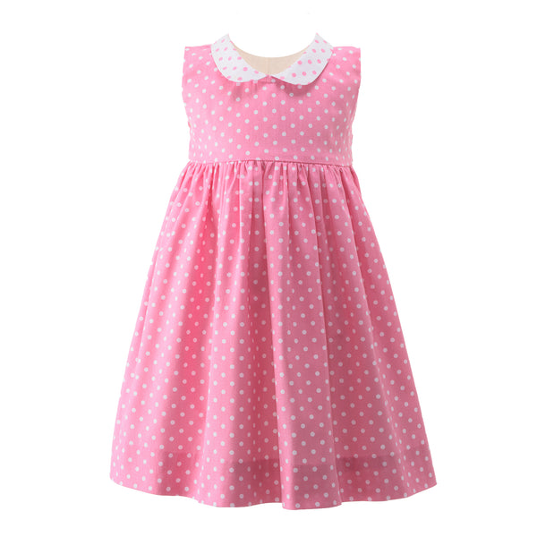 Pink Dottie Dress & Bloomers Rachel Riley