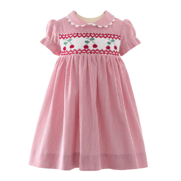 Cherry Smocked Dress & Bloomers Rachel Riley