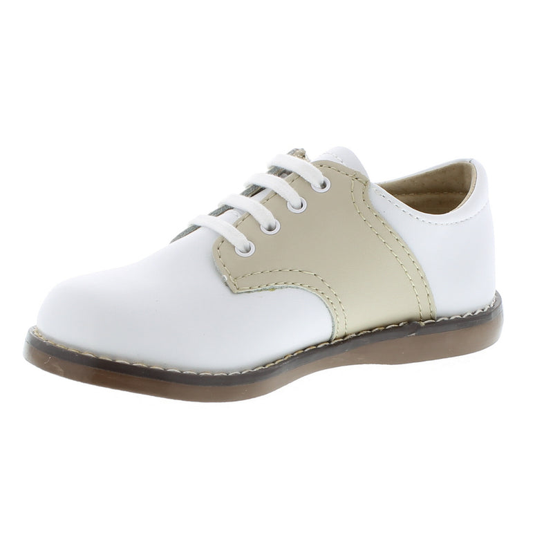 Oxford Saddle Shoes - White/Ecru Rachel Riley