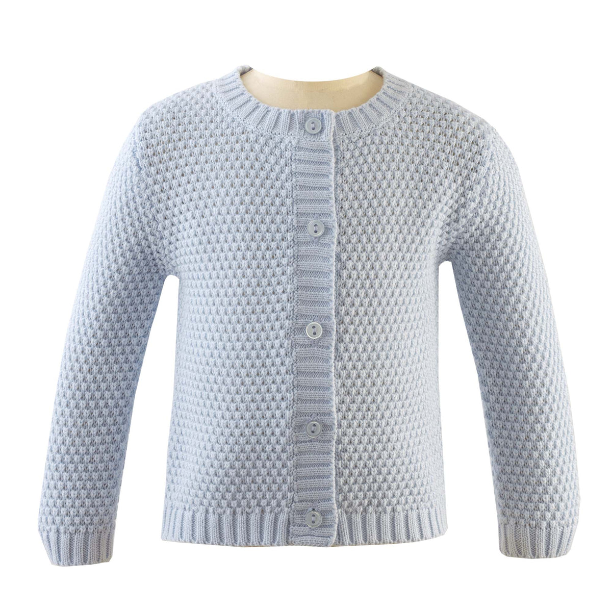 Round Neck Moss Stitch Cardigan Rachel Riley US