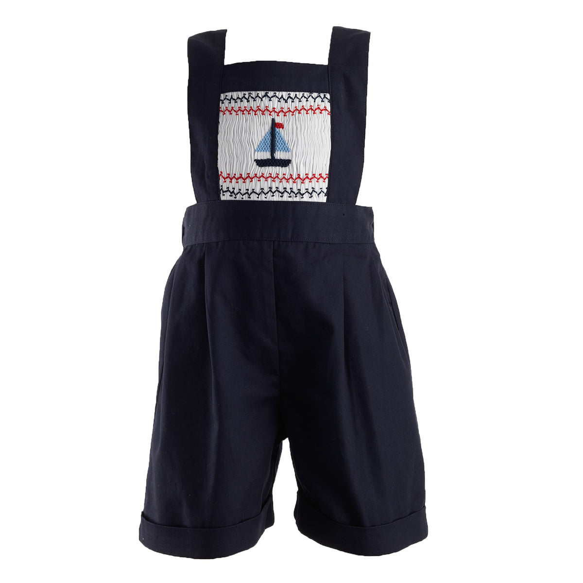 Sailboat Smocked Overalls Rachel Riley US