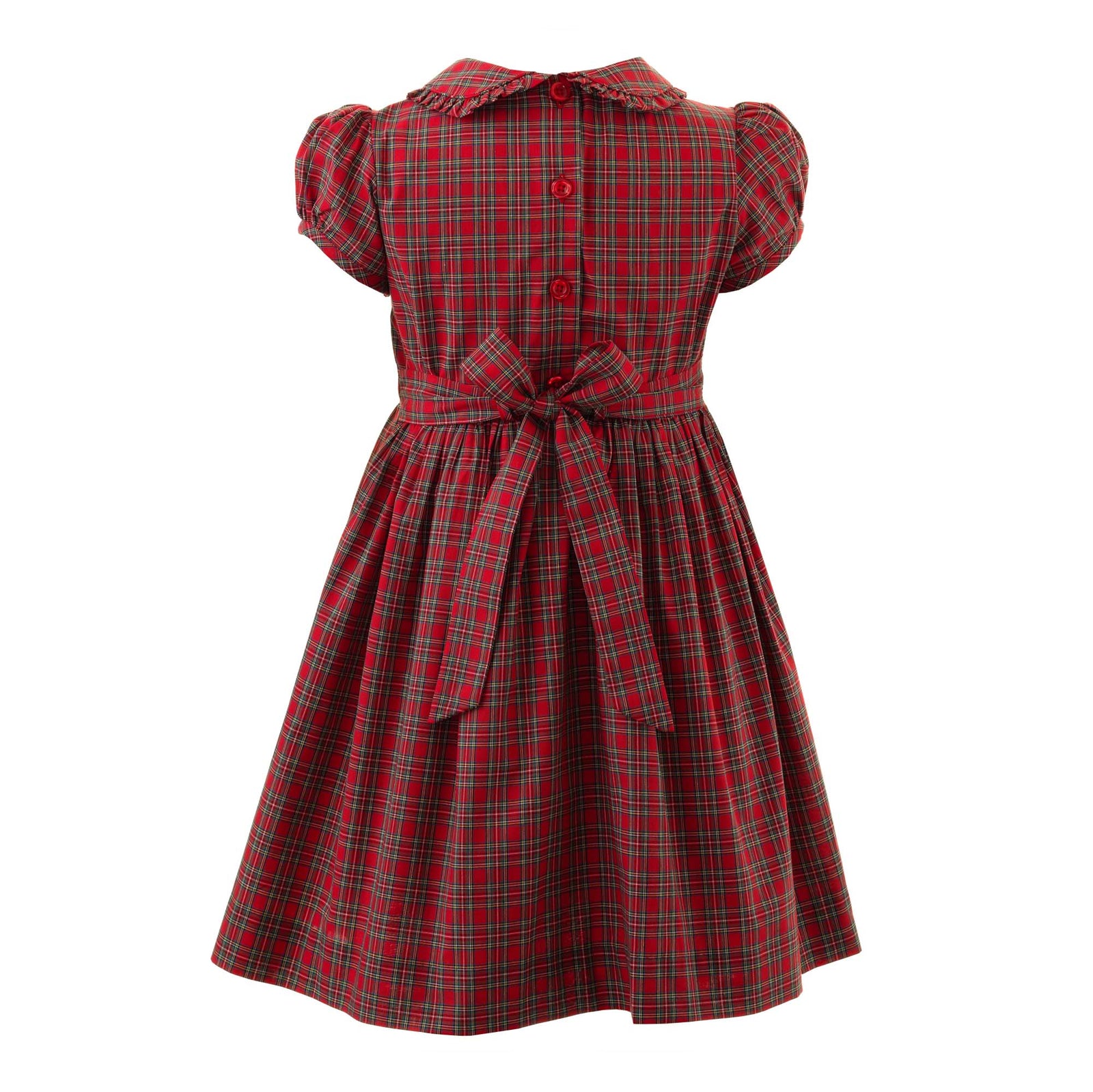Rachel Riley Tartan Frill Dress in Red at Nordstrom, Size 5