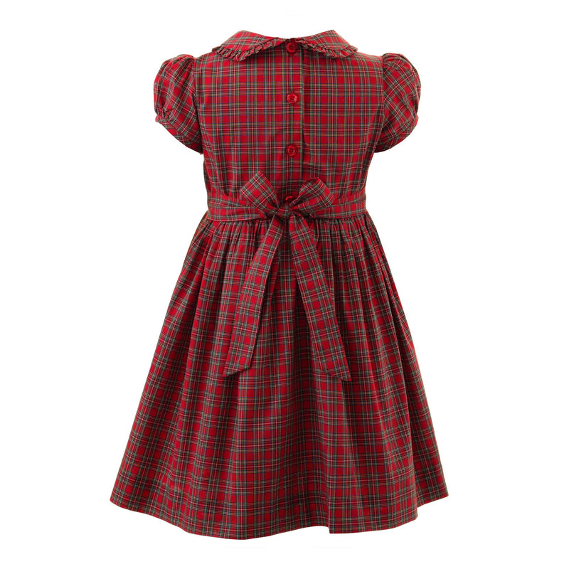 rachel riley christmas dress white christmas dresses Rachel Riley Baby Girls Classic Smocked Dress and Bloomers in Red 6M