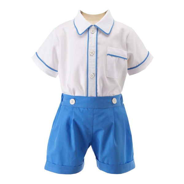 Blue Short & Shirt Set Rachel Riley