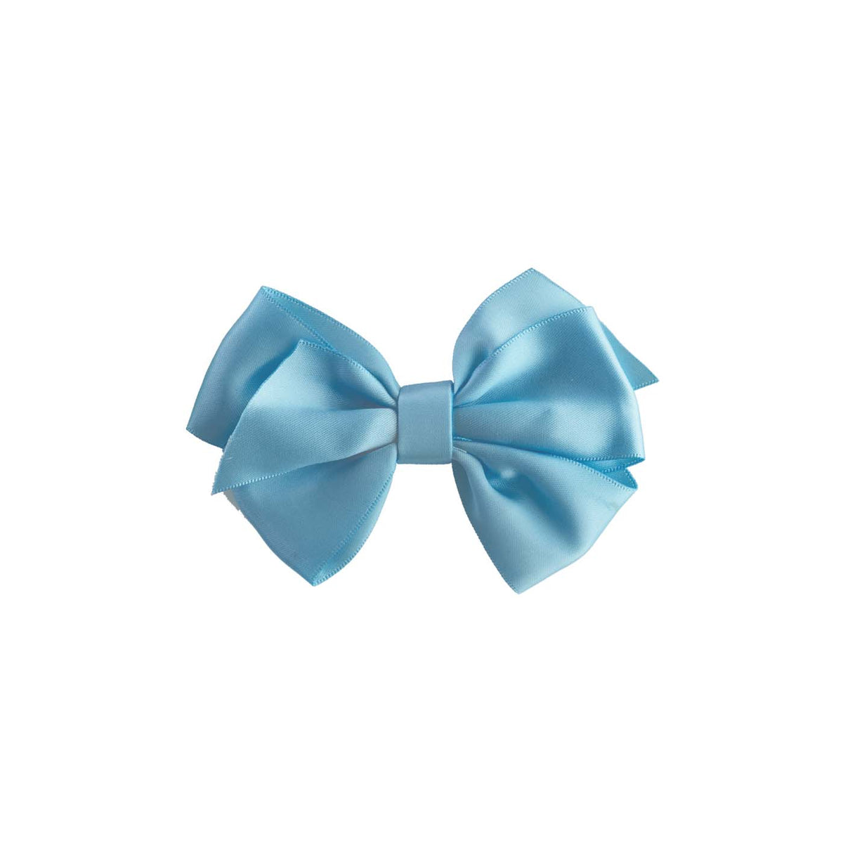 Blue Satin Ribbon Hairbow Rachel Riley US